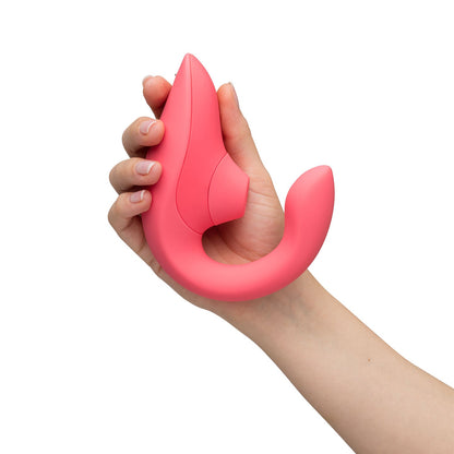 Womanizer - Penggetar Rangsangan Dwi Blend Rose Menawan