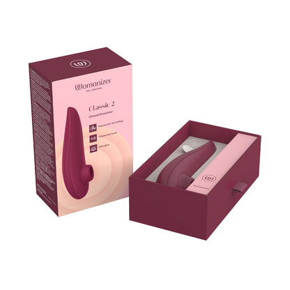 Womanizer - Perangsang Klitoris Silikon Klasik 2 Bordeaux