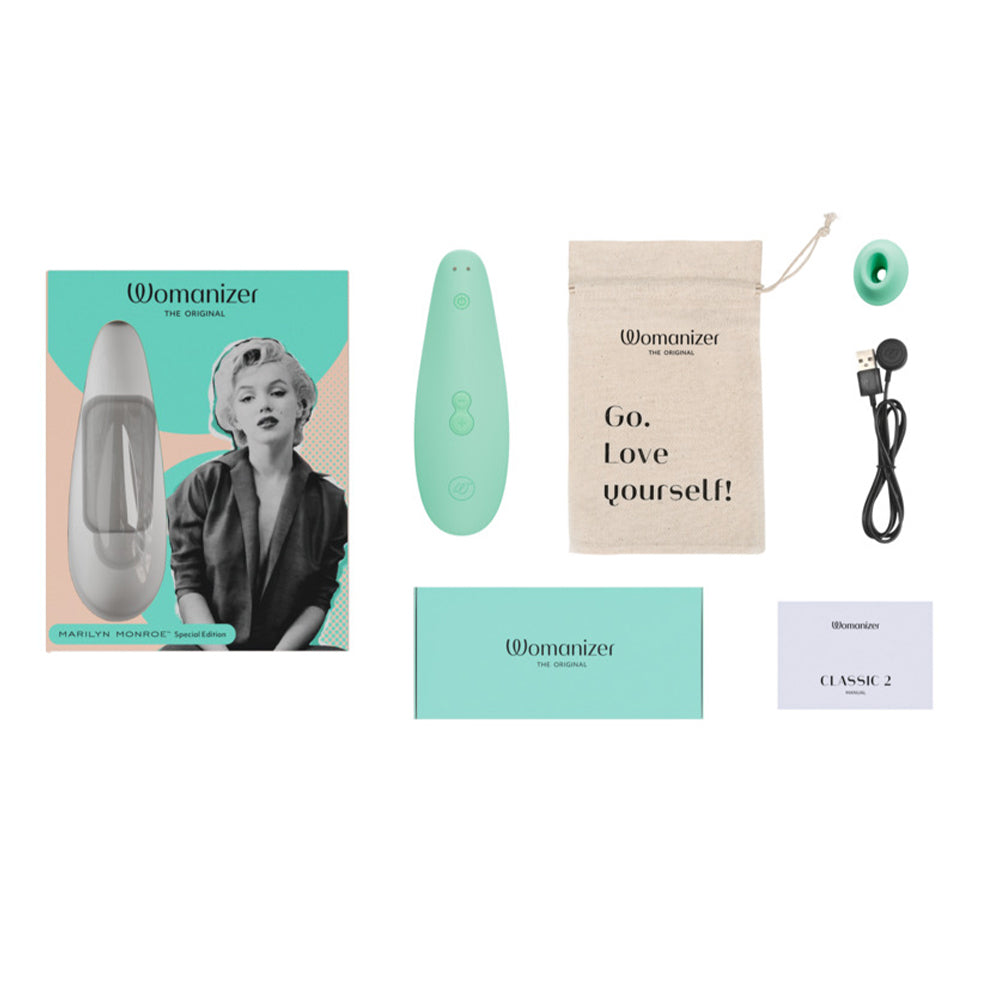 Womanizer - Marilyn Monroe Special Edition Classic 2 Clitoral Stimulator Mint