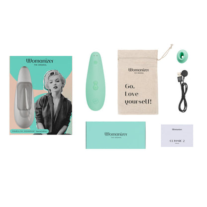 Womanizer - Marilyn Monroe Edisi Istimewa Classic 2 Perangsang Kelentit Mint