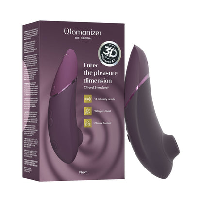 Womanizer - Perangsang Kelentit Seterusnya dengan Teknologi Udara Kenikmatan 3D Ungu Gelap