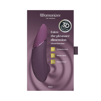 Womanizer - Perangsang Kelentit Seterusnya dengan Teknologi Udara Kenikmatan 3D Ungu Gelap