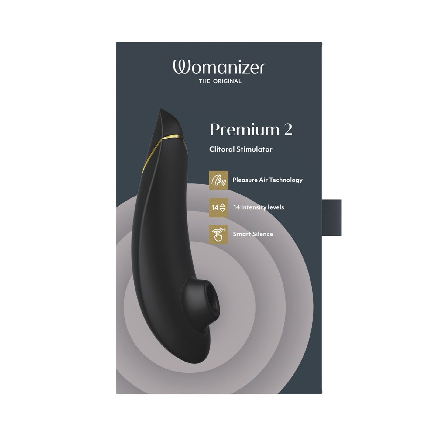 Womanizer - Premium 2 Rechargeable Clitoral Stimulator Black
