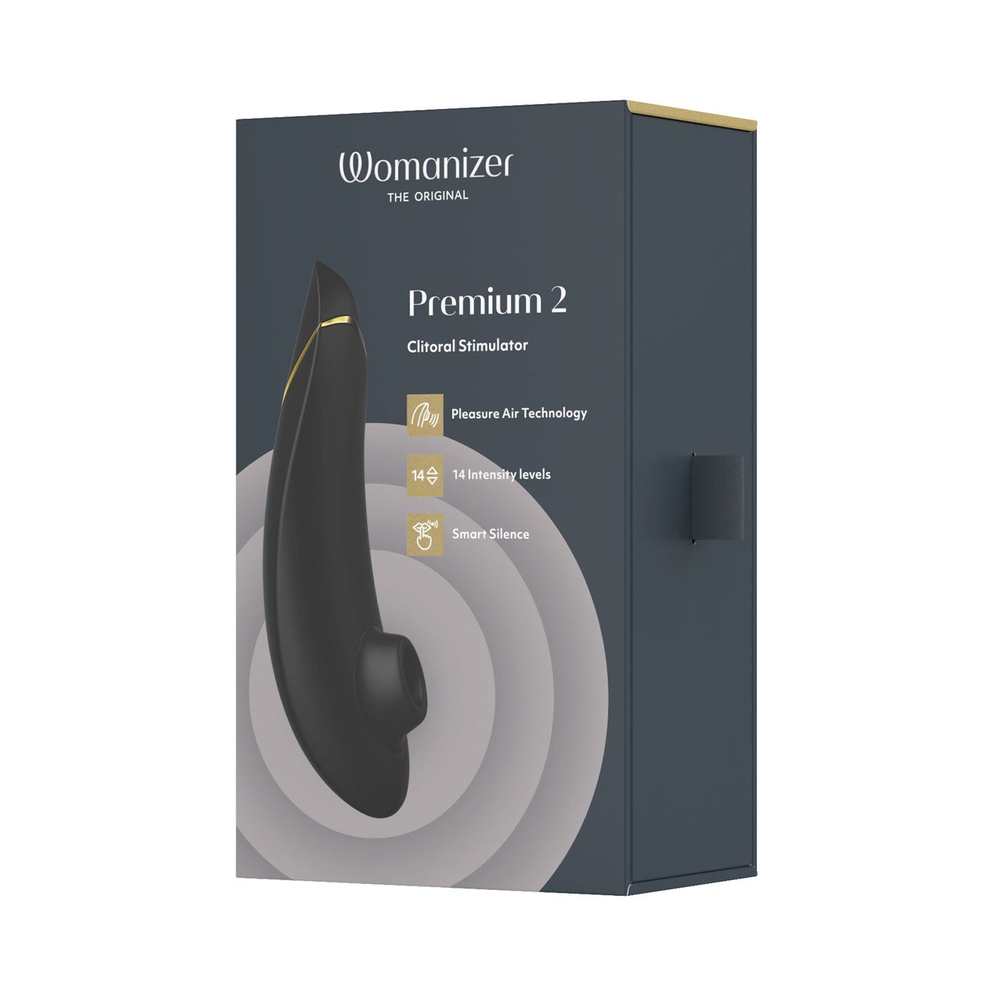 Womanizer - Premium 2 Rechargeable Clitoral Stimulator Black