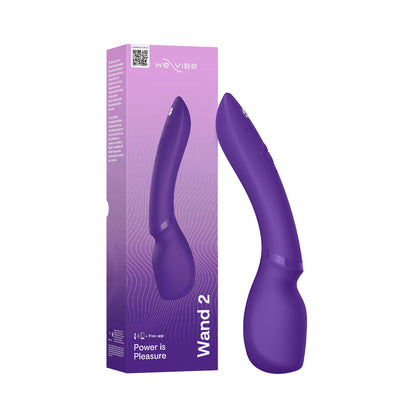 We-Vibe - Pengurut Bergetar Kawalan Aplikasi Wand 2 Ungu
