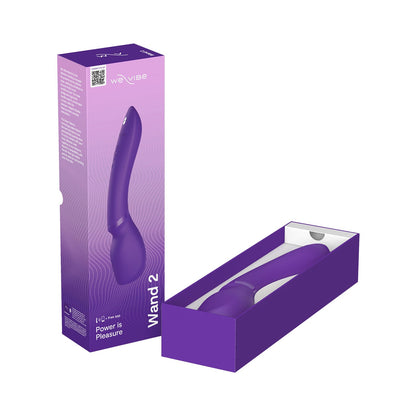 We-Vibe - Pengurut Bergetar Kawalan Aplikasi Wand 2 Ungu