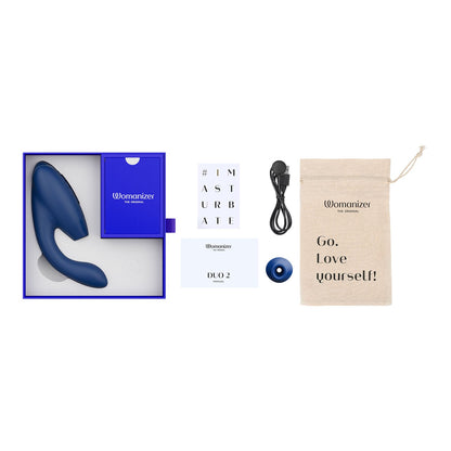 Womanizer - Duo 2 Penggetar Klitoris dan G-spot Blueberry