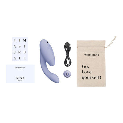 Womanizer - Duo 2 Penggerak Kelentit dan Penggetar G-spot Lilac